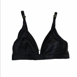 Lively Mesh Trim Maternity Nursing Bralette Size M